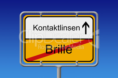 Kontaktlinsen - Brille