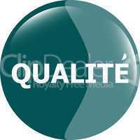 qualite, best seller stickers icon button