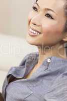 Beautiful Chinese Asian Woman Smiling