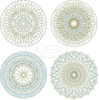 Mandala. Round ornament pattern set
