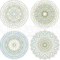 Mandala. Round ornament pattern set