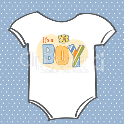 baby boy announcement card
