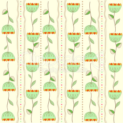 seamless pattern background with flowers