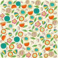 seamless pattern background with flowers