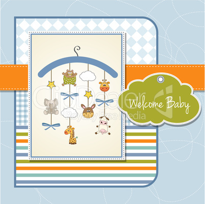 welcome baby announcement card