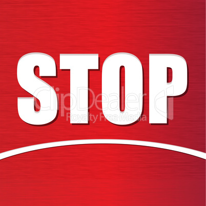 red stop sign