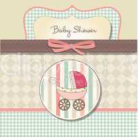 baby girl announcement card