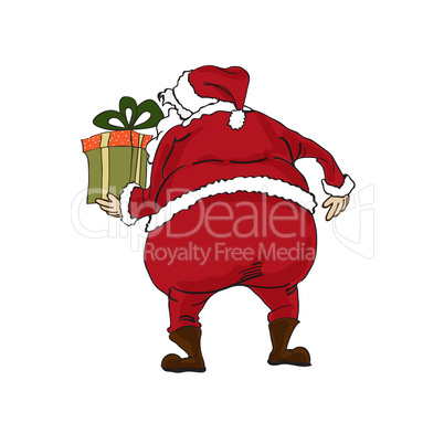 Santa isolated on white backgound