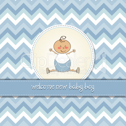 delicate baby boy shower card