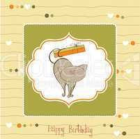 happy birthday card with cute cat