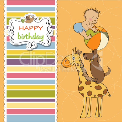 funny cartoon birthday greeting card