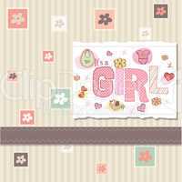 baby girl shower card