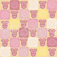 childish seamless pattern with t-shirt