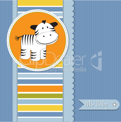 cute baby shower card with zebra cute baby shower card with zebra
