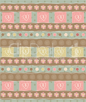 Beautiful and vintage seamless background