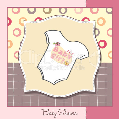 baby girl announcement card