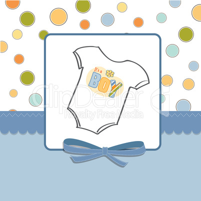 baby boy announcement card