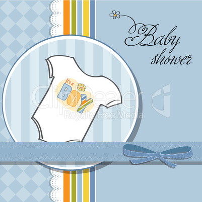 baby boy announcement card