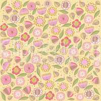 seamless pattern background with flowers