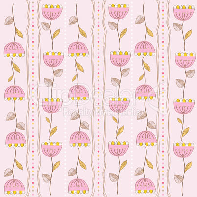 seamless pattern background with flowers