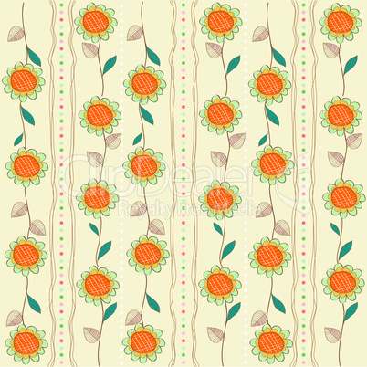 seamless pattern background with flowers