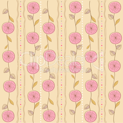 seamless pattern background with flowers