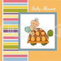 funny baby boy announcement card