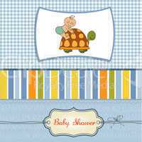 funny baby boy announcement card