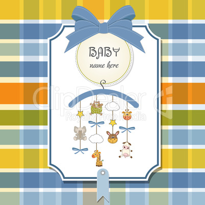 welcome baby announcement card