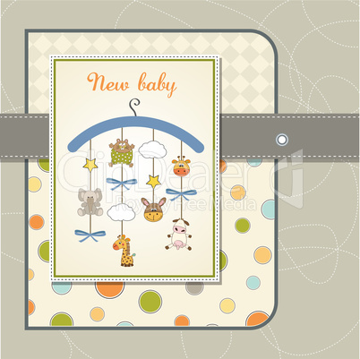 welcome baby announcement card