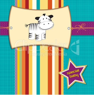 cute baby shower card with zebra cute baby shower card with zebra