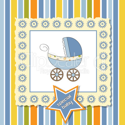 shower card with pram