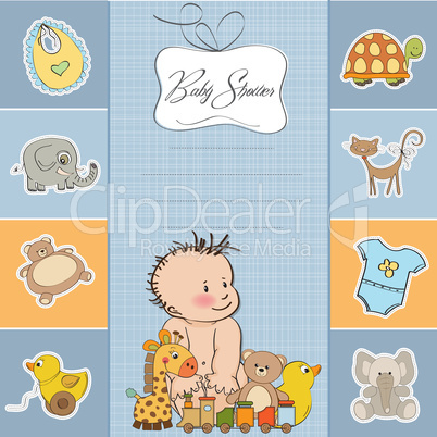 baby boy shower card