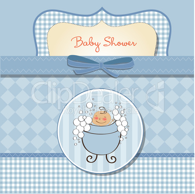 baby boy shower card