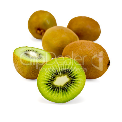 kiwi whole and halved