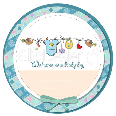 baby boy shower card