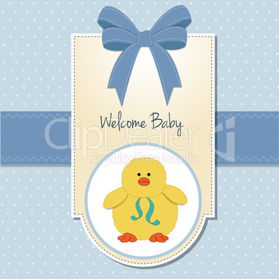 new baby boy welcome card