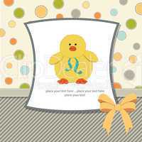 customizable greeting card with duck