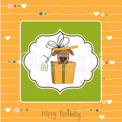funny birthday card with dog