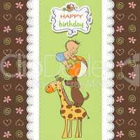 funny cartoon birthday greeting card