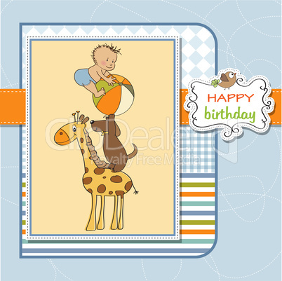 funny cartoon birthday greeting card