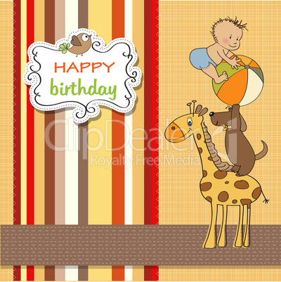 funny cartoon birthday greeting card