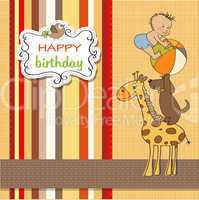 funny cartoon birthday greeting card