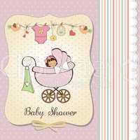 baby girl announcement card