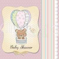 new baby girl announcement card