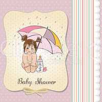 baby girl shower card