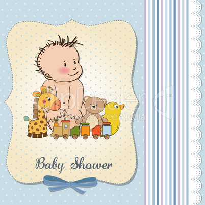 baby boy shower card