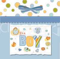 baby boy shower card