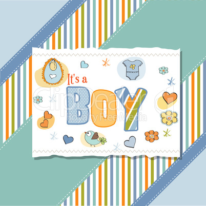 baby boy shower card