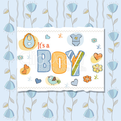 baby boy shower card